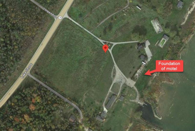 Halsteads Bayside Park Motel & Restaurant - Aerial Map (newer photo)